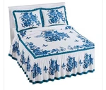 Collections Etc Enchanting Butterfly Ruffled Border King Quilt. Fixed Price $67.48.