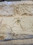 Vtg Springmaid Comforter King Queen Reversible Shams Love Birds Floral 87X102. Fixed Price $69.95.