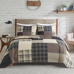 Cozy Winter Hills Reversible Quilt Set - Oversized King/cal King, Plaid Tan. Fixed Price $152.99.