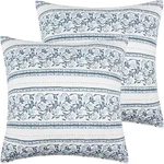 Levtex Euro Shams 26X26 Adare Floral Blue,navy,white Modern Collection Cotton. Fixed Price $22.50.
