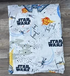 Pottery Barn Kids Millennium Falcon Queen Flat Sheet Tie Fighter Star Wars. Fixed Price $28.99.