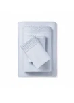 New Simply Shabby Chic Linen Cotton Blue Crochet Lace Sheet Set King. Fixed Price $229.99.