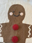 Pottery Barn Kids Gingerbread Boy Throw Blanket Christmas 40X60 Monogram Emmett. Fixed Price $21.00.