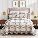 Modern Heirloom 3PC Full/queen Dahila Chain Quilt Bedding Set. Fixed Price $20.39.
