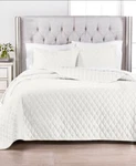Martha Stewart Collection Diamond Tufted Velvet Quilt Cal/king New. Fixed Price $120.00.