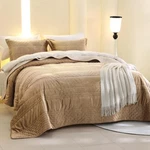 Bedsure Luxury Velvet Quilt King Size - Lightweight Fluffy Comforter Set. Fixed Price $51.69.