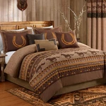 Chezmoi Collection Sedona 7-PIECE Southwestern Wild Horses Microsuede Bedding. Fixed Price $133.61.