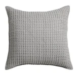 Levtex Home Mills Waffle Square Cotton Throw Pillow, Gray. Fixed Price $21.20.