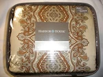 Nwt-harbor House Full/queen Duvet Cover-isabella- Beige Paisley Stripe- MSRP$100. Fixed Price $57.49.