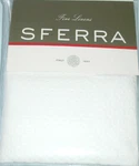 Sferra Ella Standard Pillow Sham White 100% Egyptian Cotton Matelasse Italy New. Fixed Price $48.90.