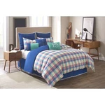 3 Pcs Southern Tide Twin Duvet Cover, Standard Euro Shams Set Prep School Plaid. Fixed Price $85.00.