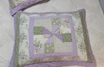 Vintage Mainstays Quilted Pillow Shams Cottage Granny Core Floral Patchwork 2-PC. Fixed Price $20.00.