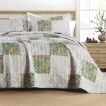Texstead Queen Quilt Set Floral Patchwork Soft Comforter Bedding 2 Pillow Shams. Fixed Price $68.26.