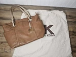 Michael Kors Jet Set East West Top Zip Acorn Saffiano Leather Tote Dust Cover. Fixed Price $48.00.