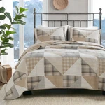 Quilt Set Oversized King Cal Reversible Lightweight Olsen Tan Woolrich Cottage. Fixed Price $154.99.