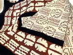 Vintage Artisan Hand Block Printed African/tribal Table Linen, Approx. 118. Fixed Price $50.00.
