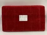 Pottery Barn Velvet Handcrafted Box Stitch Quilt Full Queen Ruby Red #U2041. Fixed Price $199.99.