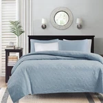 Madison Park Quebec Quilt Set - Luxurious Damask Stitching Design, Filled, Twin. Fixed Price $81.99.