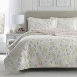 Rare Laura Ashley King Quilt Revers Bedding+ Shams Shells Harmony Coast 1899482. Fixed Price $105.00.