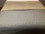 Nancy Koltes Gold & Gray Reversible Luxurious King Size Duvet Cover. Fixed Price $79.00.