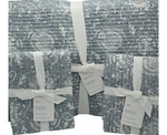 Pottery Barn Sloan Voile Reversible King Quilt Blue 2 Euro Shams New. Fixed Price $329.99.