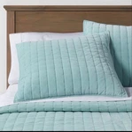 Threshold Euro Stitch Velvet Channel Shams - Set Of 2 Color Mint New. Fixed Price $52.45.