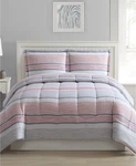 Macy's Ellison First Asia- Shilo 3-PC. Reversible Stripe Full/queen Quilt. Fixed Price $69.99.