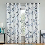 Beauoop Floral Linen Semi Sheer Curtains 96 Inches Long 2 Panels For Living R.... Fixed Price $75.88.