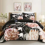 Drucon Floral Quilt King Size 3 Pieces Botanical Bedspread Soft Lightweight Flow. Fixed Price $62.63.