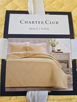 #= Charter Club Quilt King Yellow Reversible Solid Shirley Washable Cotton New. Fixed Price $58.49.