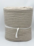 Pottery Barn Pick-stitch Handcrafted Cotton Linen Quilt Full/queen Flax Re. Fixed Price $129.55.