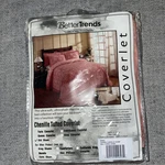 Nip (1) Better Trends Collection Chenille Carrie Sham Pink Coral 100% Cotton. Fixed Price $9.99.