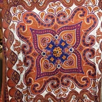 Pottery Barn Silk Jess Duvet, Throw 2 Shams Ca King Paisley Mandala Print. Fixed Price $150.00.