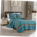 Jaba 3-PIECE Fine Printed Oversize King Quilt Set, All-season Bedspread. Fixed Price $84.19.