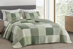 Chezmoi Collection Chic Sage Green Floral Patchwork Cotton Quilt Bedspread Set. Fixed Price $79.99.