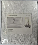 Liz Claiborne Coverlet Queen/full Size Textured Felicity Bright White Jcp $150. Fixed Price $69.66.