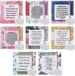 8 Pack Prayer Quilt With Cross Inside Squares Pocket Mini Scripture Qu.... Fixed Price $24.02.