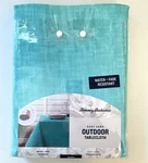 Tommy Bahama Indoor Outdoor Tablecloth 60" X 104" Oblong Teal/aqua - New. Fixed Price $29.99.