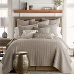 Mills Waffle Quilt And Pillow Sham Set - Levtex Home King Taupe. Fixed Price $139.00.