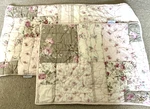 Simply Shabby Chic Two Pillowcases Shams Quilted Pink Patchwork 1 King Std. Fixed Price $30.26.