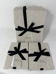 West Elm European Flax Linen King Sheet Set +2 Standard Shams Natural Nwt. Fixed Price $195.00.