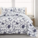 Lush Decor Scandinavian Floral Quilt Queen Size Reversible 3 Piece Set Full/q.... Fixed Price $86.00.