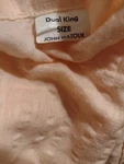 John Matouk Dual King Peach Seersucker Coverlet White Trim Vintage. Fixed Price $90.00.