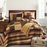 Brylanehome Salem Harvest Bedspread - Queen, Brown Multi With Two Shams. Fixed Price $69.00.