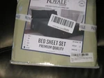 Royale Linens California King Bed Sheet Set Brushed Microfiber 1800 Thread Count. Fixed Price $20.00.
