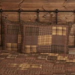 Rustic Standard Sham Brown Patchwork Prescott Cotton Bedroom Decor Vhc Brands. Fixed Price $31.95.
