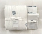 Pottery Barn Gemma Embroidered Full Queen Duvet & 2 Standard Shams Nwt. Fixed Price $269.00.