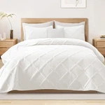King Set- White Bedding With 2 Pillow Shams, Modern Bed.... Fixed Price $51.47.