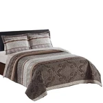 Sheetsnthings 7PC Queen Size Bedding Set- Callisto Taupe Lightweight Quilt. Fixed Price $134.21.