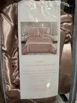 Nanette Lepore Queen 5 Piece Comforter Set Pink With Shams & Decorative Pillows. Fixed Price $50.00.